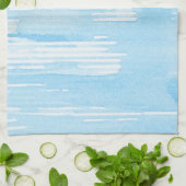 Abstracte blauwe waterverf achtergrond, textuur. theedoek (Gevouwen)