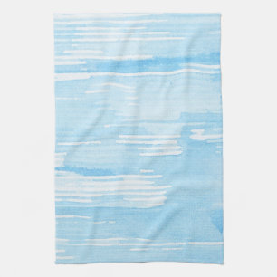 Abstracte blauwe waterverf achtergrond, textuur. theedoek