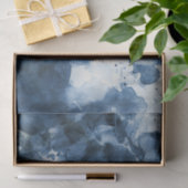 Abstracte blauwe waterverf achtergrond tissuepapier (Geschenk)