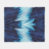 Abstracte blauwe waterverf, verfhoog resol fleece deken (Voorkant (Horizontaal))