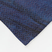 Abstracte blauwe waterverf, verfhoog resol fleece deken (Hoek)