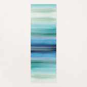 Abstracte blauwe Waterverf Yogamat (Voorkant)