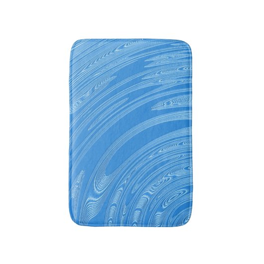 abstracte blauwe zilvermetelstructuur. badmat (Voorkant Verticaal)