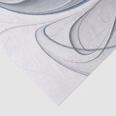 Abstracte blauwgrijze aquarel fractale kunst bloem tissuepapier (Detail)