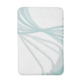 Abstracte blauwgrijze wervelingen badmat (Voorkant Verticaal)