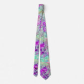 ABSTRACTE BLAUWGROEN BLAUW, PINKWAVELS, SPARKLEN, STROPDAS (Achterkant)