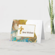 Abstracte Blauwgroen Gold Agate Waterverf bevestig