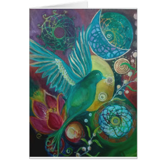 Abstracte blauwvogel-fantasie