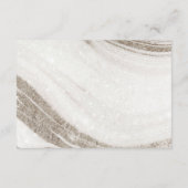 Abstracte Bleke goudmarmer Agate Wedding Details Informatiekaartje (Achterkant)