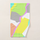 Abstracte Bleke pasta-kleuren Bad Handdoek (Handdoek)