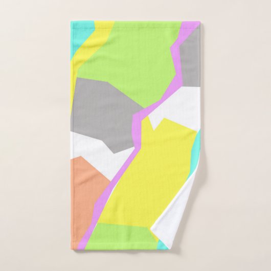 Abstracte Bleke pasta-kleuren Bad Handdoek (Handdoek)