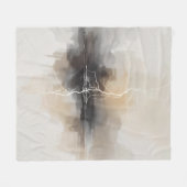 Abstracte bliksem in neutrale print fleece deken (Voorkant (Horizontaal))