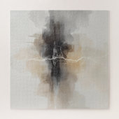 Abstracte bliksem in neutrale print legpuzzel (Horizontaal)