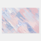 Abstracte blindheid en blauwe verf lijnen inpakpapier vel (Voorkant 3)