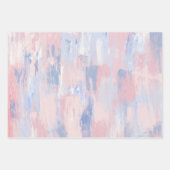 Abstracte blindheid en blauwe verf lijnen inpakpapier vel (Voorkant)