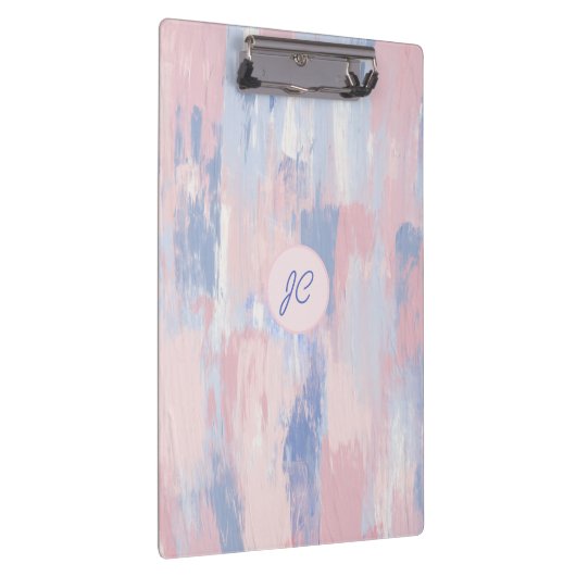 Abstracte blindheid en blauwe verf lijnen klembord (Rechts)