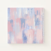 Abstracte blindheid en blauwe verf lijnen notitieboek (Achterkant)