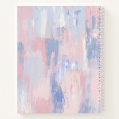 Abstracte blindheid en blauwe verf lijnen notitieboek (Achterkant)