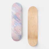 Abstracte blindheid en blauwe verf lijnen persoonlijk skateboard (Voorkant)