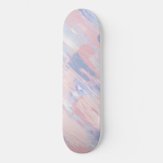 Abstracte blindheid en blauwe verf lijnen persoonlijk skateboard (Voorkant)