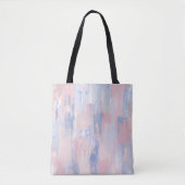 Abstracte blindheid en blauwe verf lijnen tote bag (Voorkant)