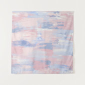 Abstracte blindheid en blauwe verf lijnen wandkleed (Voorkant (horizontaal))