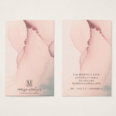 Abstracte blindroze die juwelen-beeldschermKaart v Visitekaartje (Voorkant /achterkant)