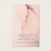 Abstracte blindroze die juwelen-beeldschermKaart v Visitekaartje (Achterkant)