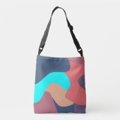 Abstracte Blobs Crossbody Tas (Achterkant)