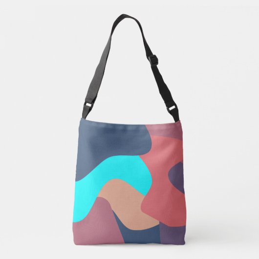 Abstracte Blobs Crossbody Tas (Achterkant)