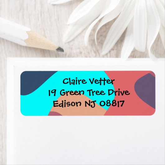 Abstracte Blobs Etiket (Insitu)