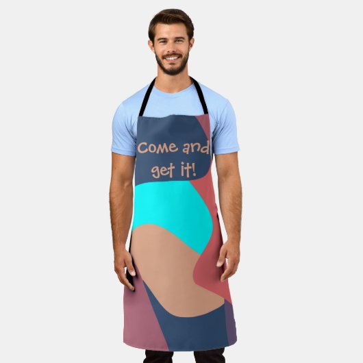 Abstracte Blobs Schort (Gedragen)