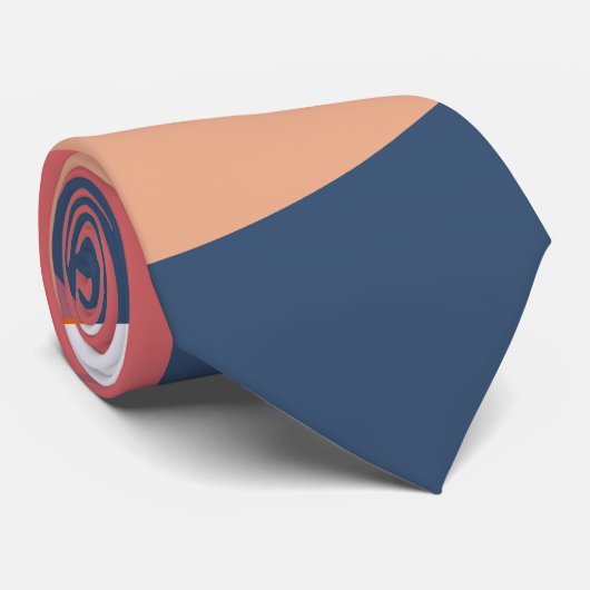 Abstracte Blobs Stropdas (Opgerold)