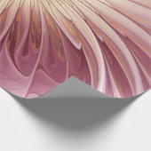 Abstracte bloeiende fractale kunst en schaduwen va cadeaupapier (Hoek)