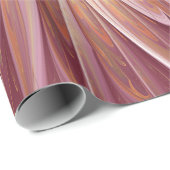 Abstracte bloeiende fractale kunst en schaduwen va cadeaupapier (Rol Hoek)