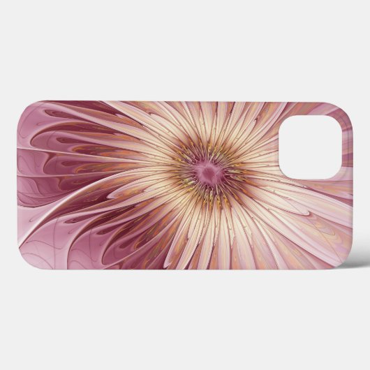 Abstracte bloeiende fractale kunst en schaduwen va Case-Mate iPhone case (Achterkant (horizontaal))