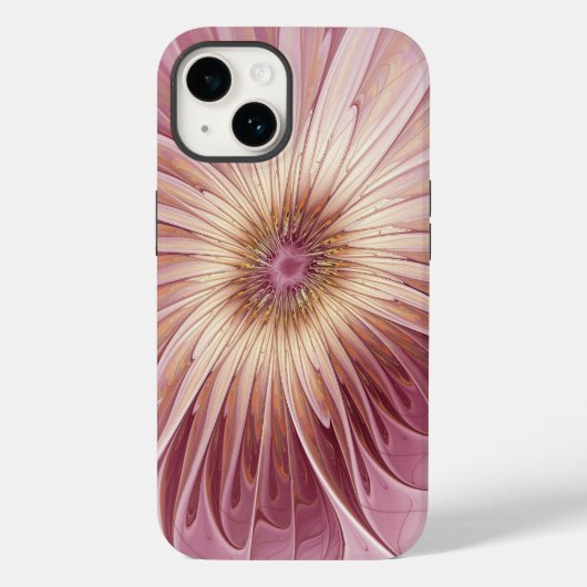 Abstracte bloeiende fractale kunst en schaduwen va Case-Mate iPhone case (Achterkant)