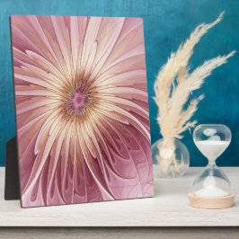 Abstracte bloeiende fractale kunst en schaduwen va fotoplaat