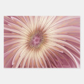 Abstracte bloeiende fractale kunst en schaduwen va inpakpapier vel (Voorkant 3)