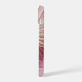 Abstracte bloeiende fractale kunst en schaduwen va iPhone 15 case (Linkerkant)