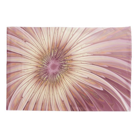 Abstracte bloeiende fractale kunst en schaduwen va kussensloop (Achterkant)