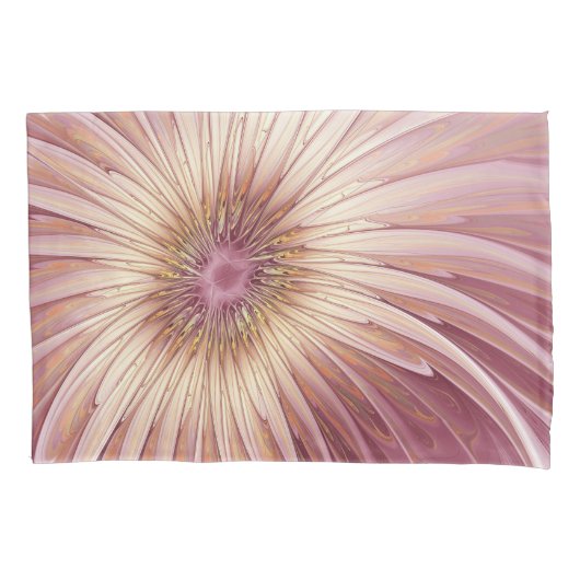 Abstracte bloeiende fractale kunst en schaduwen va kussensloop (Voorkant)