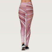 Abstracte bloeiende fractale kunst en schaduwen va leggings (Achterkant)