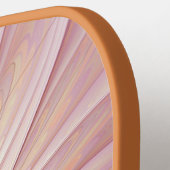 Abstracte bloeiende fractale kunst en schaduwen va pickleball paddle (Links Detail)