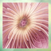 Abstracte bloeiende fractale kunst en schaduwen va raamsticker (Vel 3)