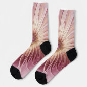 Abstracte bloeiende fractale kunst en schaduwen va sokken (Links)