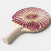 Abstracte bloeiende fractale kunst en schaduwen va tafeltennisbatje (Voorkant Gekanteld)