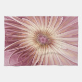 Abstracte bloeiende fractale kunst en schaduwen va theedoek (Horizontaal)