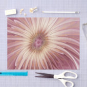 Abstracte bloeiende fractale kunst en schaduwen va tissuepapier (Craft)