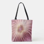Abstracte bloeiende fractale kunst en schaduwen va tote bag (Achterkant)